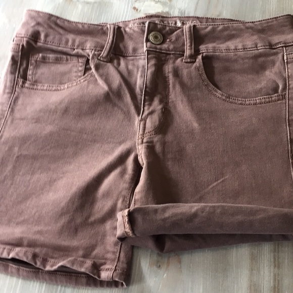 American Eagle Outfitters Pants - American Eagle Outfitters Purple Denim Shorts Midi